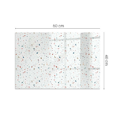 Base de vidro para lareira retangular Padrão com pequenas formas