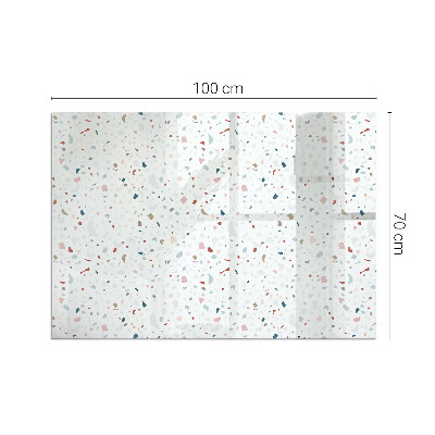 Base de vidro para lareira retangular Padrão com pequenas formas
