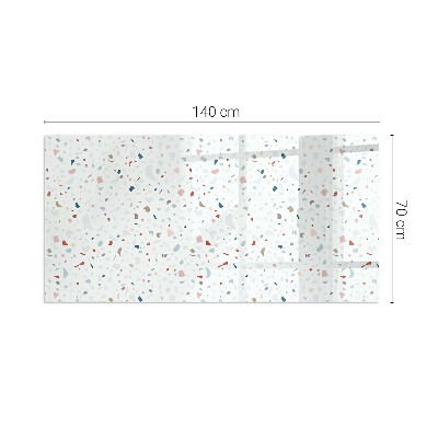 Base de vidro para lareira retangular Padrão com pequenas formas