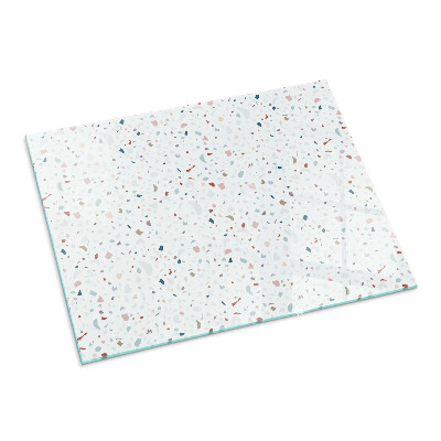 Base de vidro para lareira retangular Padrão com pequenas formas