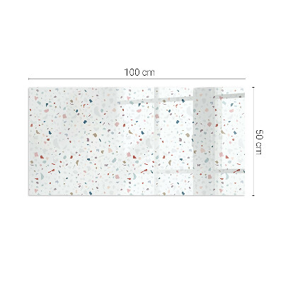 Base de vidro para lareira retangular Padrão com pequenas formas
