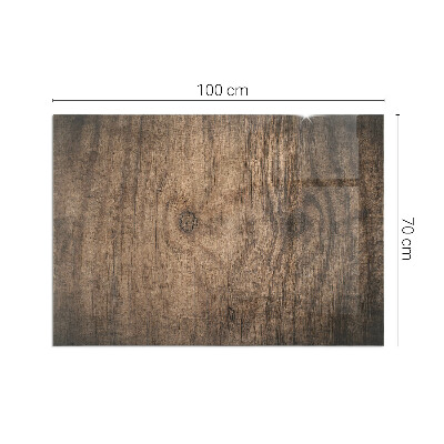 Base de vidro decorativa para lareira Padrão de madeira natural