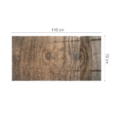 Base de vidro decorativa para lareira Padrão de madeira natural