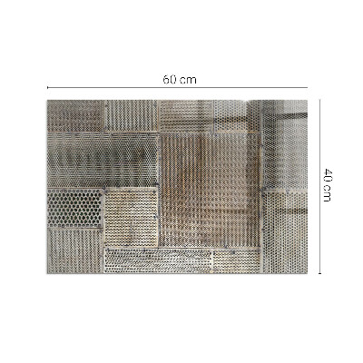 Base de vidro decorativa para lareira Padrão de folha perfurada