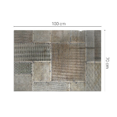 Base de vidro decorativa para lareira Padrão de folha perfurada