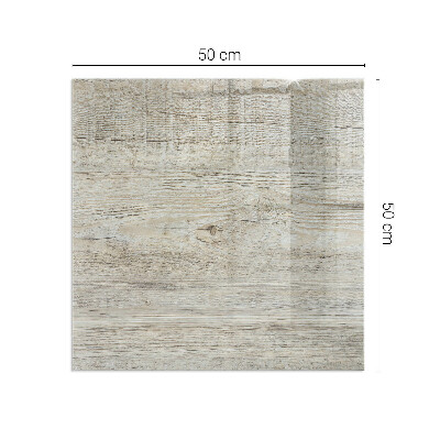 Base de vidro para lareira retangular Textura de madeira clara