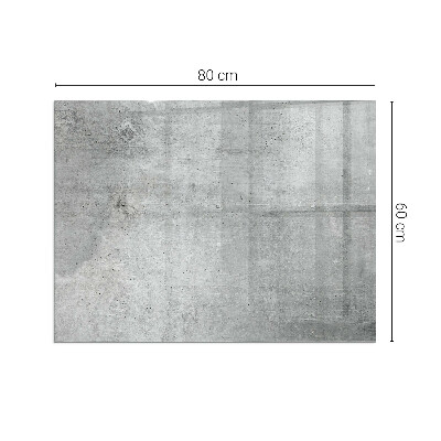 Base de vidro decorativa para lareira Textura de concreto bruto
