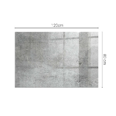 Base de vidro decorativa para lareira Textura de concreto bruto