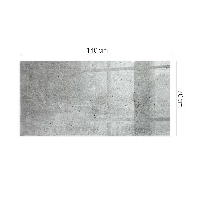 Base de vidro decorativa para lareira Textura de concreto bruto