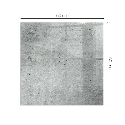 Base de vidro decorativa para lareira Textura de concreto bruto