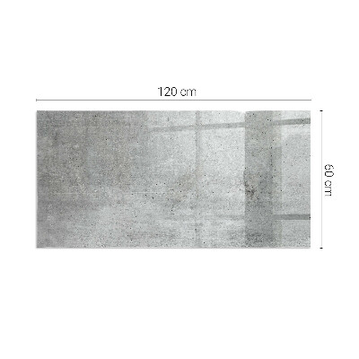 Base de vidro decorativa para lareira Textura de concreto bruto