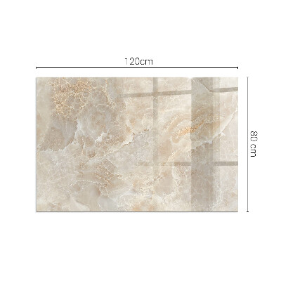 Base de vidro para lareira retangular Padrão de pedra natural