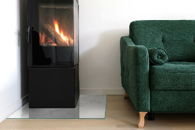 Base de vidro decorativa para lareira Padrão de mármore com veios