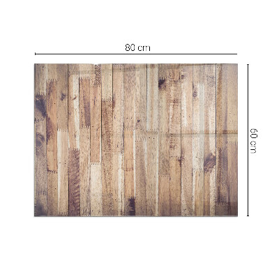 Base de vidro decorativa para lareira Placa de madeira no layout