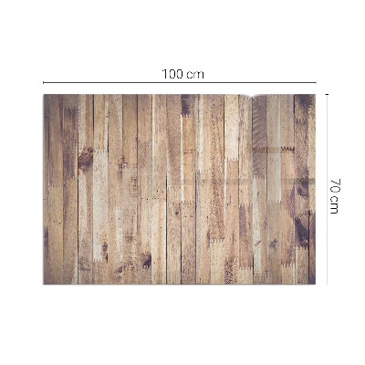 Base de vidro decorativa para lareira Placa de madeira no layout