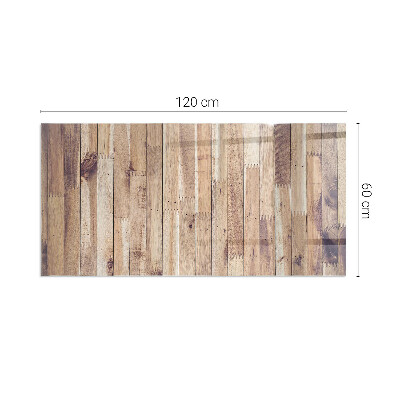 Base de vidro decorativa para lareira Placa de madeira no layout