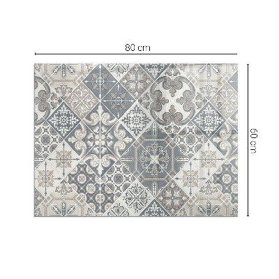 Base de vidro decorativa para lareira Padrão de mosaico decorativo