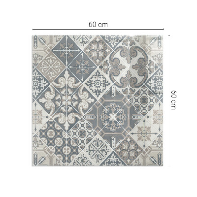 Base de vidro decorativa para lareira Padrão de mosaico decorativo