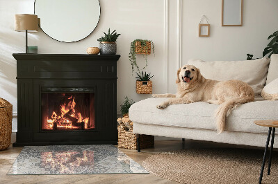 Base de vidro decorativa para lareira Padrão de mosaico decorativo