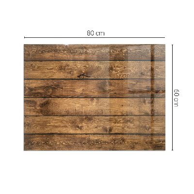 Base de vidro decorativa para lareira Tábua de madeira com veios