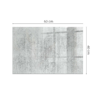 Base de vidro decorativa para lareira Textura de concreto bruto