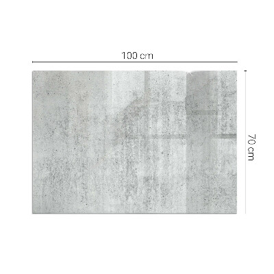 Base de vidro decorativa para lareira Textura de concreto bruto