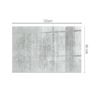 Base de vidro decorativa para lareira Textura de concreto bruto