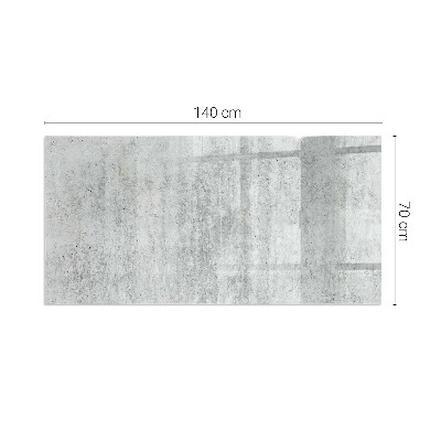 Base de vidro decorativa para lareira Textura de concreto bruto