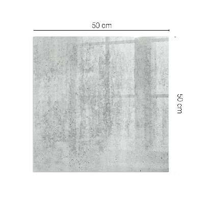 Base de vidro decorativa para lareira Textura de concreto bruto