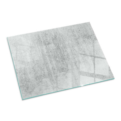 Base de vidro decorativa para lareira Textura de concreto bruto