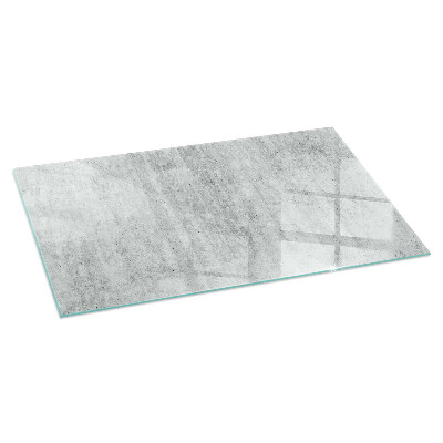 Base de vidro decorativa para lareira Textura de concreto bruto