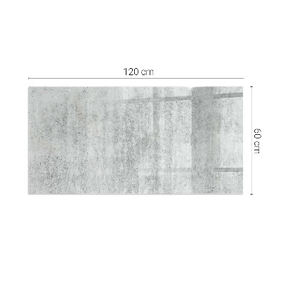 Base de vidro decorativa para lareira Textura de concreto bruto
