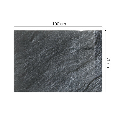 Base de vidro para lareira retangular Textura da superfície da pedra