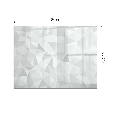 Base de vidro decorativa para lareira Padrão geométrico abstrato