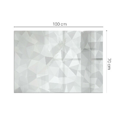 Base de vidro decorativa para lareira Padrão geométrico abstrato