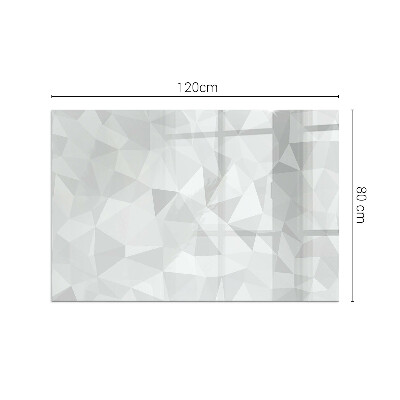 Base de vidro decorativa para lareira Padrão geométrico abstrato