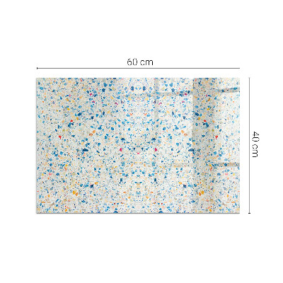 Base de vidro decorativa para lareira Padrão de textura abstrata