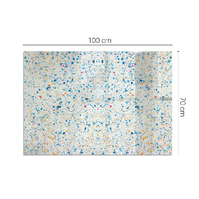 Base de vidro decorativa para lareira Padrão de textura abstrata