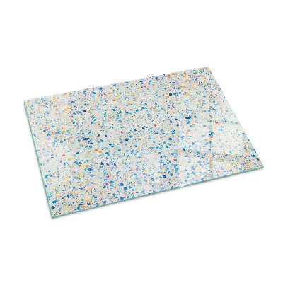 Base de vidro decorativa para lareira Padrão de textura abstrata