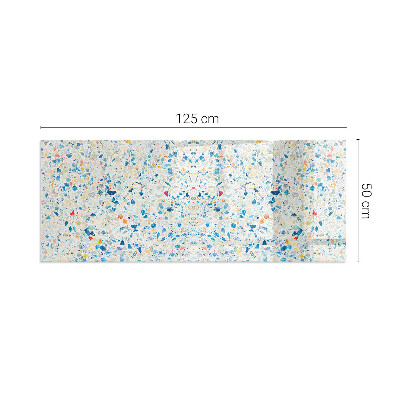 Base de vidro decorativa para lareira Padrão de textura abstrata