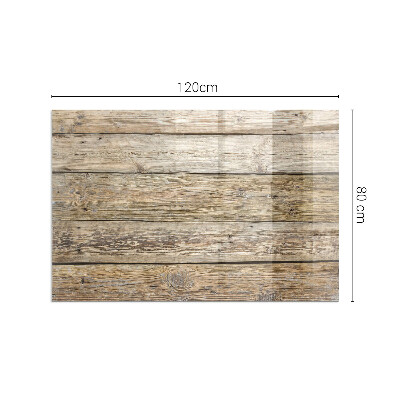 Base de vidro para lareira retangular Tábuas de madeira natural