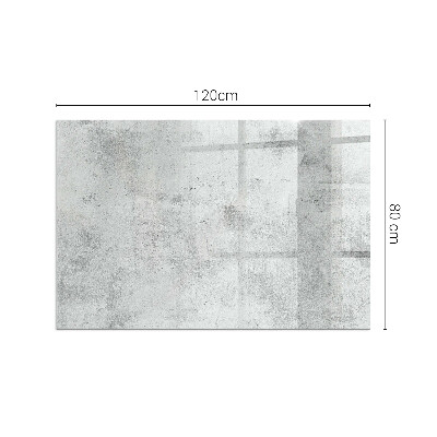 Base de vidro para lareira retangular Textura de concreto bruto