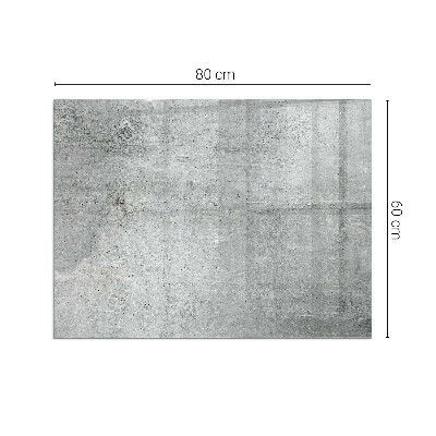 Base de vidro decorativa para lareira Textura de concreto bruto