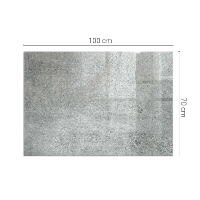 Base de vidro decorativa para lareira Textura de concreto bruto