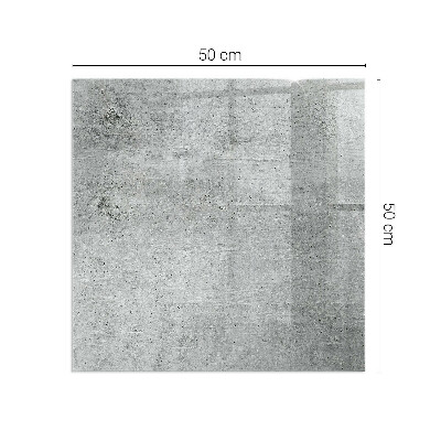 Base de vidro decorativa para lareira Textura de concreto bruto