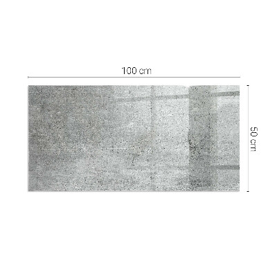 Base de vidro decorativa para lareira Textura de concreto bruto