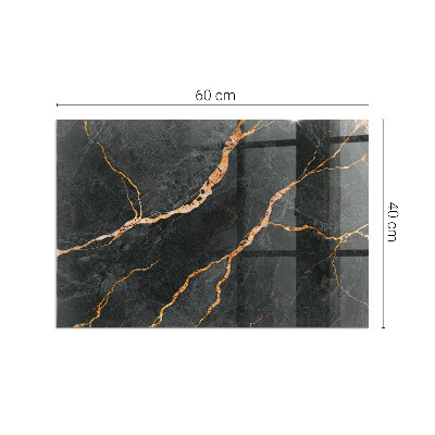 Base de vidro decorativa para lareira Mármore elegante com veios