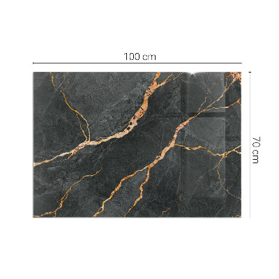 Base de vidro decorativa para lareira Mármore elegante com veios