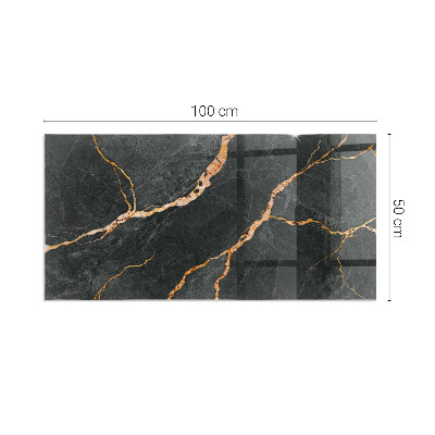 Base de vidro decorativa para lareira Mármore elegante com veios