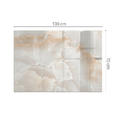 Base de vidro para lareira retangular Padrão de pedra natural